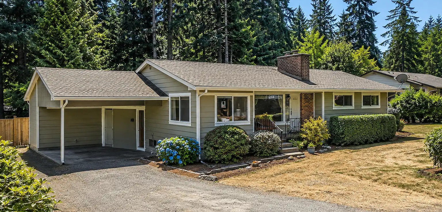 Home Surrounded By Trees